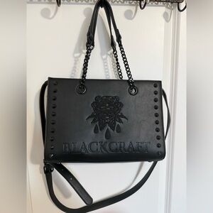 Blackcraft Women's Black Embossed Shoulder Bag